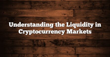 Understanding the Liquidity in Cryptocurrency Markets